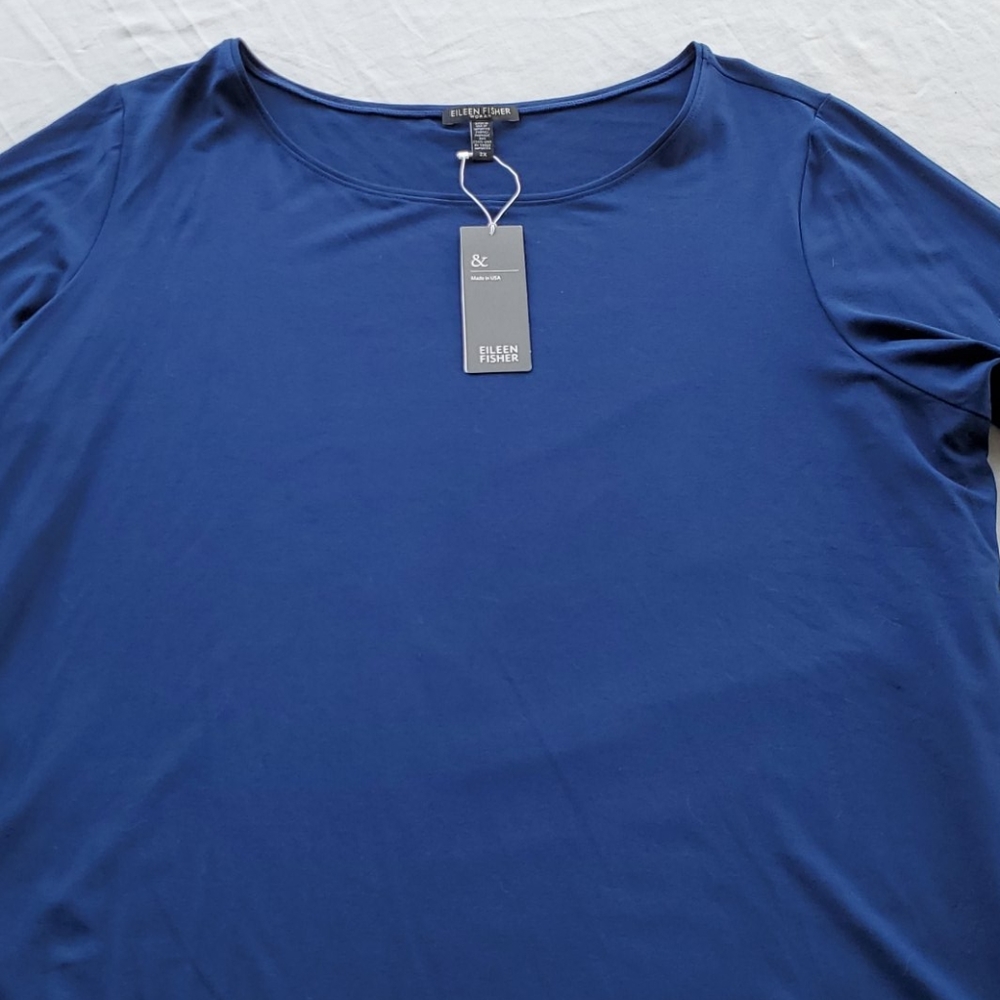 Eileen Fisher 3/4 sleeve Ballet Tee 2X